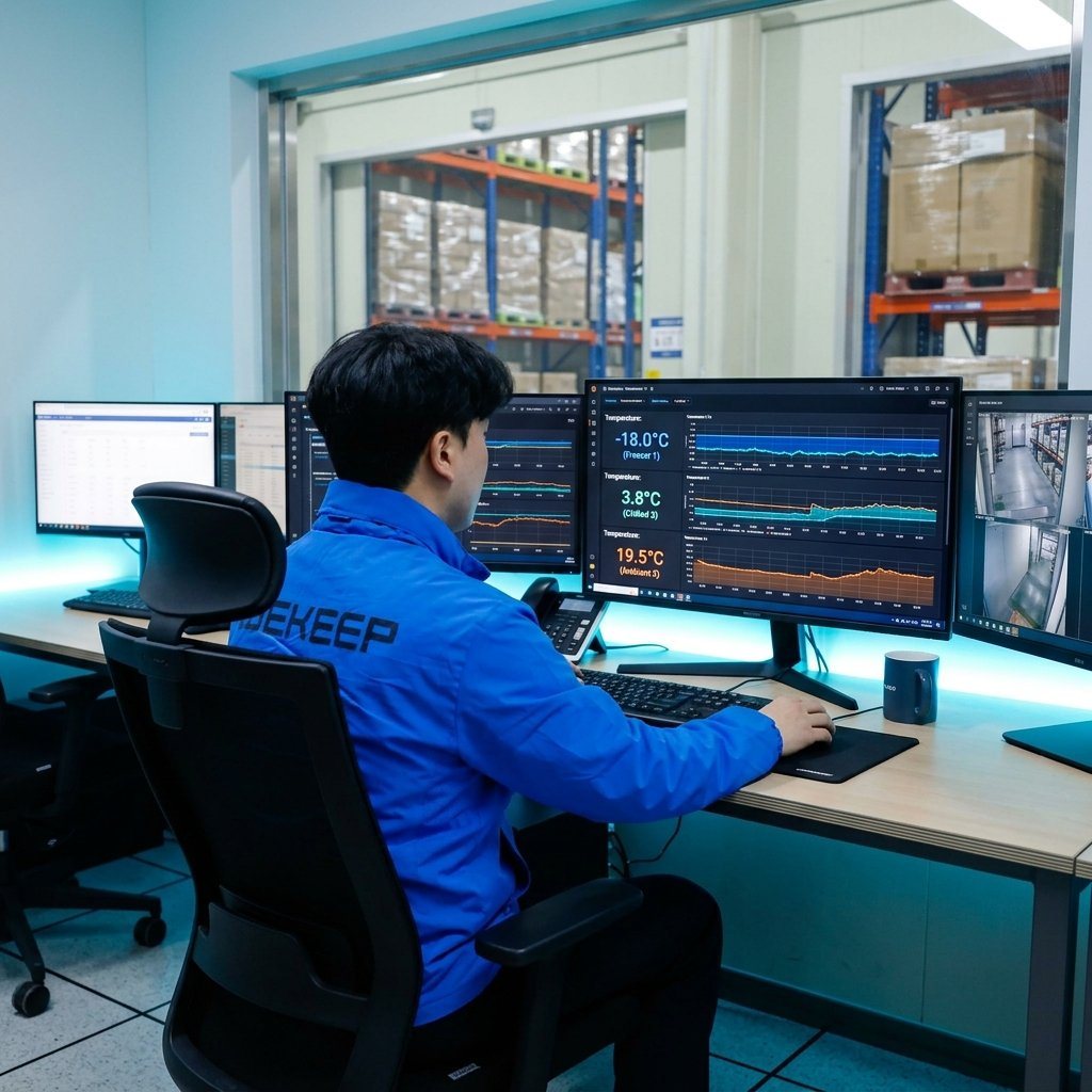 위킵 저온물류센터 실시간 정온 관제 현장